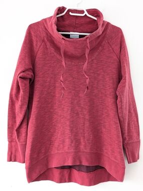 Columbia Sportswear Rose Berry Cowl Neck Sweatshirt Athleisure Cozy Core ~ Large